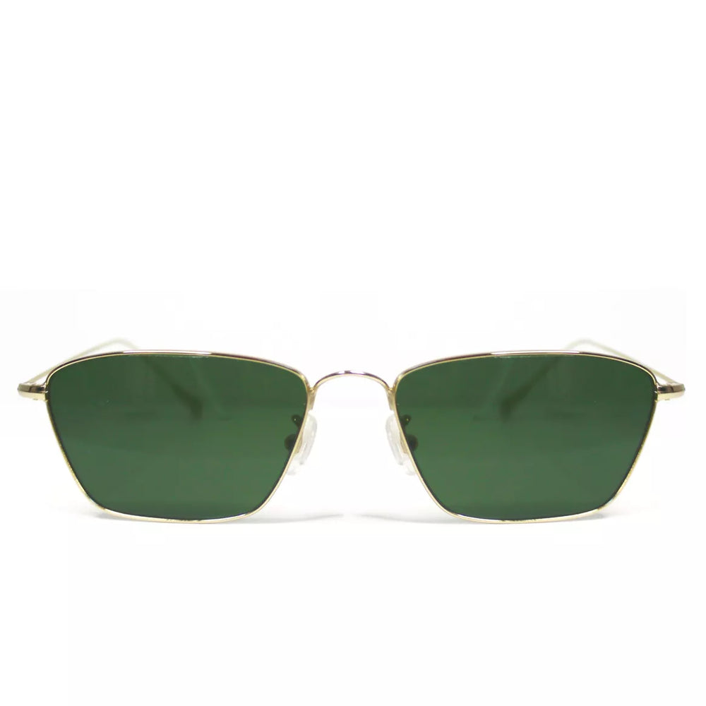 Urban Edge – Slim Rectangle Metal Sunglasses