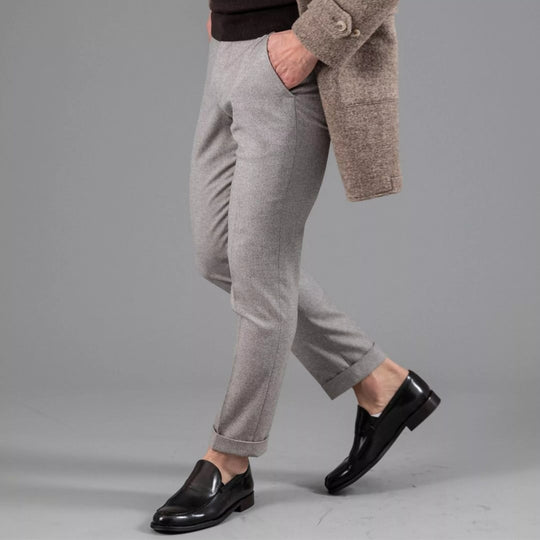 Ashford Wool-Blend Trousers – Light Grey